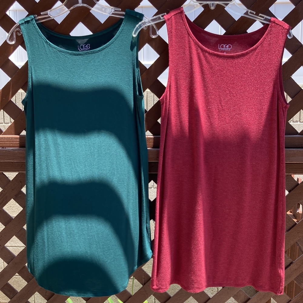 LOGO Layers Lori Goldstein Tank Lot of 2 Small